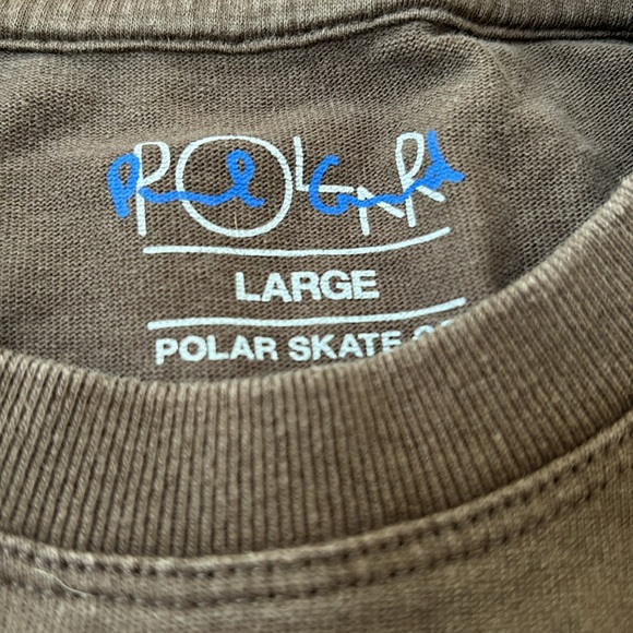 Polar Skate T-Shirt size large in brown - Picture 2 of 3